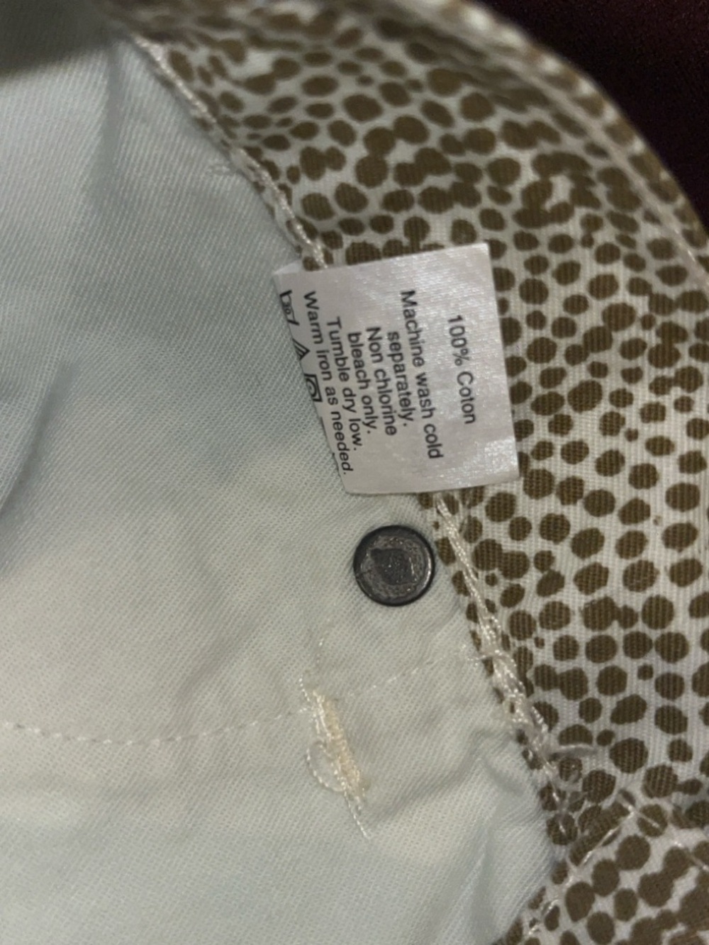 Madewell Olive Green Speckled Cotton Denim Shorts - Picture 4 of 4